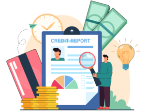 credit report illustration credit checks