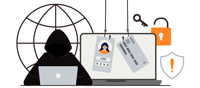 hacking phishing concept illustration
