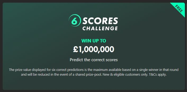 6 Scores Challenge Prizes and Terms